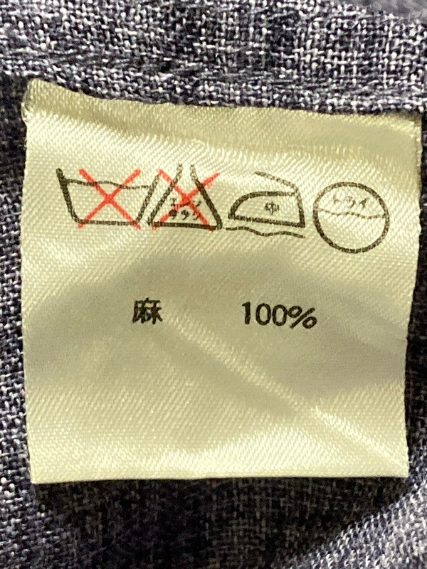 【中古品】【メンズ】 ISSEY MIYAKE MEN イッセイミヤケ メン 80S 筆タグ LINEN PULLOVER SS SHIRT 80年代 リネン プルオーバー 半袖 シャツ メンズ トップス 140-250725-em-01-min サイズ：M カラー：パープル 万代Net店