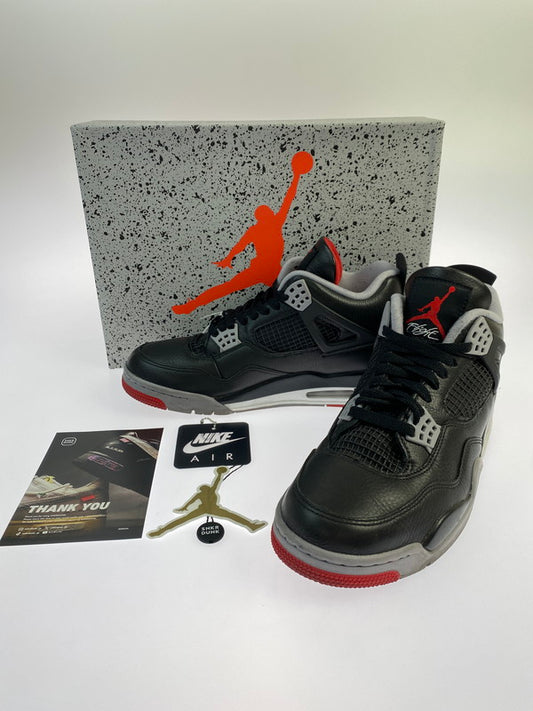 【中古品】【メンズ】 NIKE ナイキ AIR JORDAN 4 RETRO BRED REIMAGINED FV5029-006 エアージョーダン4 レトロ ブレッド リイマジンド スニーカー 靴 160-250725-jt-06-min サイズ：US 10 28.0cm カラー：BLACK/FIRE RED-CERMENT GREY 万代Net店