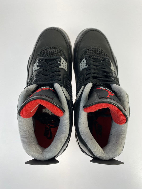 【中古品】【メンズ】 NIKE ナイキ AIR JORDAN 4 RETRO BRED REIMAGINED FV5029-006 エアージョーダン4 レトロ ブレッド リイマジンド スニーカー 靴 160-250725-jt-06-min サイズ：US 10 28.0cm カラー：BLACK/FIRE RED-CERMENT GREY 万代Net店