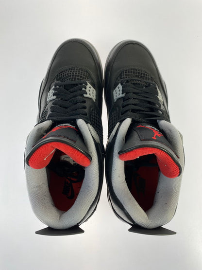 【中古品】【メンズ】 NIKE ナイキ AIR JORDAN 4 RETRO BRED REIMAGINED FV5029-006 エアージョーダン4 レトロ ブレッド リイマジンド スニーカー 靴 160-250725-jt-06-min サイズ：US 10 28.0cm カラー：BLACK/FIRE RED-CERMENT GREY 万代Net店