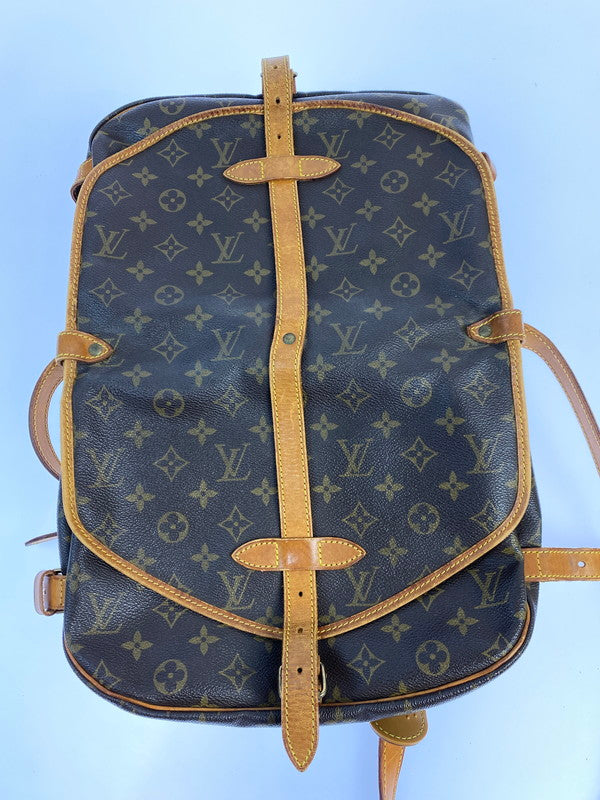【現状渡し品】【メンズ/レディース】 LOUIS VUITTON ルイ・ヴィトン ソミュール30 M42256 AR0955 モノグラム ショルダーバッグ バックル式 レディース カバン 肩掛け 179-250728-em-31-min カラー：ブラウン（モノグラム） 万代Net店