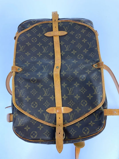 【現状渡し品】【メンズ/レディース】 LOUIS VUITTON ルイ・ヴィトン ソミュール30 M42256 AR0955 モノグラム ショルダーバッグ バックル式 レディース カバン 肩掛け 179-250728-em-31-min カラー：ブラウン（モノグラム） 万代Net店