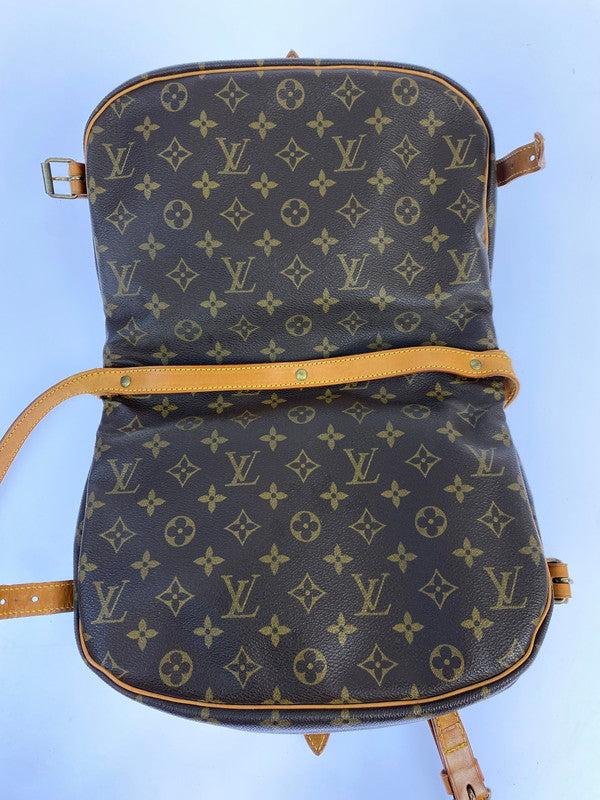 【現状渡し品】【メンズ/レディース】 LOUIS VUITTON ルイ・ヴィトン ソミュール30 M42256 AR0955 モノグラム ショルダーバッグ バックル式 レディース カバン 肩掛け 179-250728-em-31-min カラー：ブラウン（モノグラム） 万代Net店