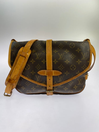 【現状渡し品】【メンズ/レディース】 LOUIS VUITTON ルイ・ヴィトン ソミュール30 M42256 AR0955 モノグラム ショルダーバッグ バックル式 レディース カバン 肩掛け 179-250728-em-31-min カラー：ブラウン（モノグラム） 万代Net店