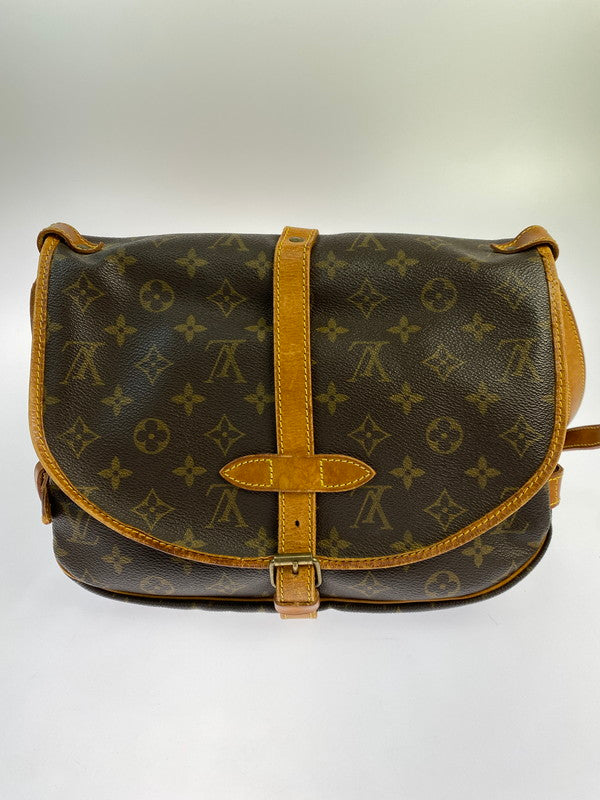 【現状渡し品】【メンズ/レディース】 LOUIS VUITTON ルイ・ヴィトン ソミュール30 M42256 AR0955 モノグラム ショルダーバッグ バックル式 レディース カバン 肩掛け 179-250728-em-31-min カラー：ブラウン（モノグラム） 万代Net店
