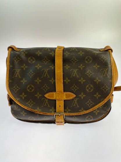 【現状渡し品】【メンズ/レディース】 LOUIS VUITTON ルイ・ヴィトン ソミュール30 M42256 AR0955 モノグラム ショルダーバッグ バックル式 レディース カバン 肩掛け 179-250728-em-31-min カラー：ブラウン（モノグラム） 万代Net店