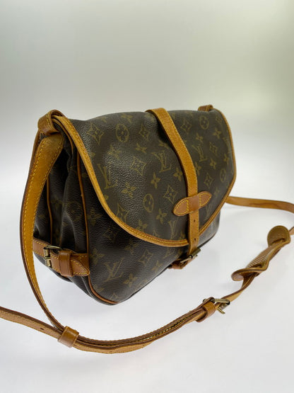 【現状渡し品】【メンズ/レディース】 LOUIS VUITTON ルイ・ヴィトン ソミュール30 M42256 AR0955 モノグラム ショルダーバッグ バックル式 レディース カバン 肩掛け 179-250728-em-31-min カラー：ブラウン（モノグラム） 万代Net店
