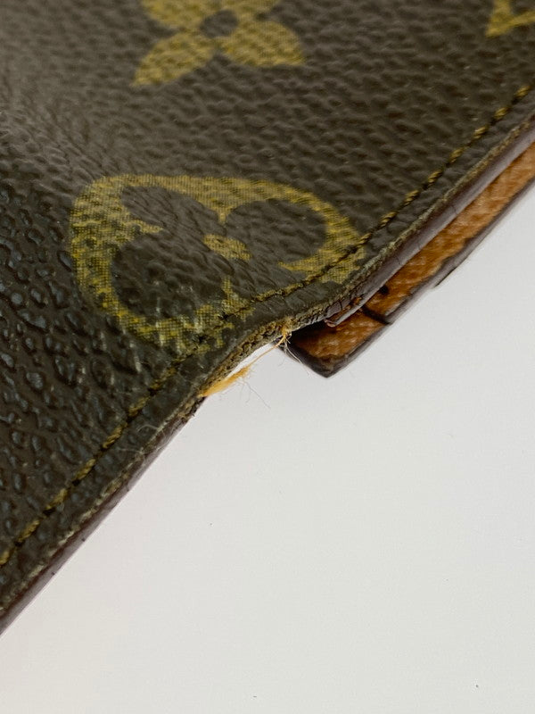 【中古品】【メンズ/レディース】 LOUIS VUITTON ルイ・ヴィトン モノグラム ポルトサークルバイフォールド M61820 MI9002 二つ折り 長財布 ウォレット 179-250728-em-35-min カラー：ブラウン（モノグラム） 万代Net店