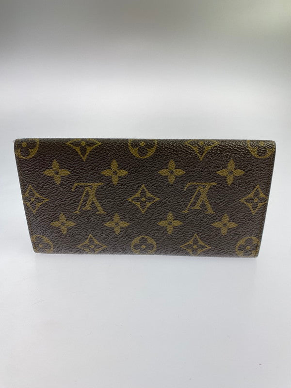 【中古品】【メンズ/レディース】 LOUIS VUITTON ルイ・ヴィトン モノグラム ポルトサークルバイフォールド M61820 MI9002 二つ折り 長財布 ウォレット 179-250728-em-35-min カラー：ブラウン（モノグラム） 万代Net店