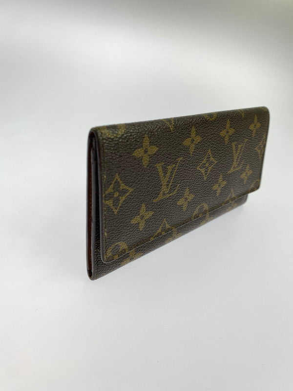 【中古品】【メンズ/レディース】 LOUIS VUITTON ルイ・ヴィトン モノグラム ポルトサークルバイフォールド M61820 MI9002 二つ折り 長財布 ウォレット 179-250728-em-35-min カラー：ブラウン（モノグラム） 万代Net店