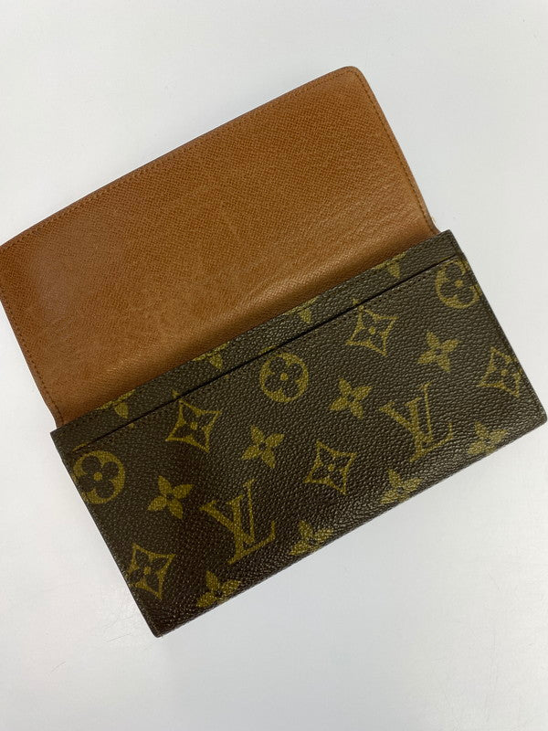 【中古品】【メンズ/レディース】 LOUIS VUITTON ルイ・ヴィトン モノグラム ポルトサークルバイフォールド M61820 MI9002 二つ折り 長財布 ウォレット 179-250728-em-35-min カラー：ブラウン（モノグラム） 万代Net店