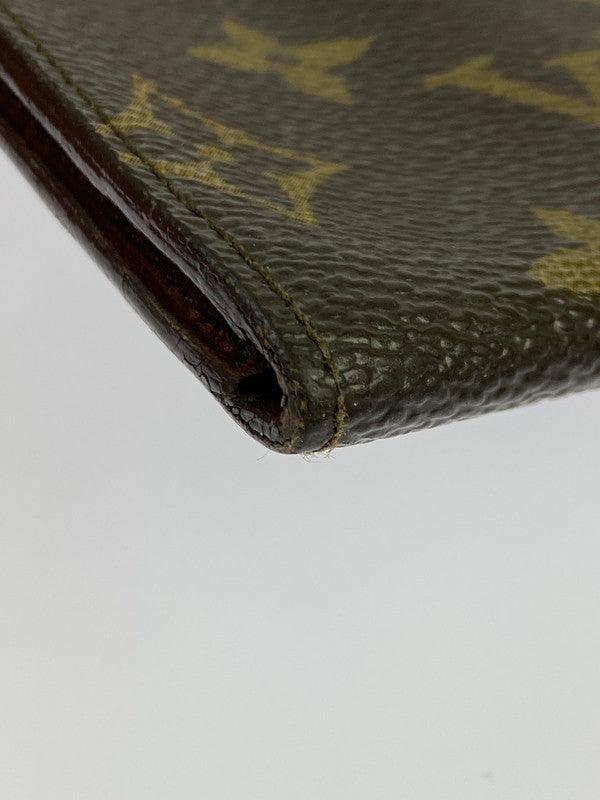 【中古品】【メンズ/レディース】 LOUIS VUITTON ルイ・ヴィトン モノグラム ポルトサークルバイフォールド M61820 MI9002 二つ折り 長財布 ウォレット 179-250728-em-35-min カラー：ブラウン（モノグラム） 万代Net店