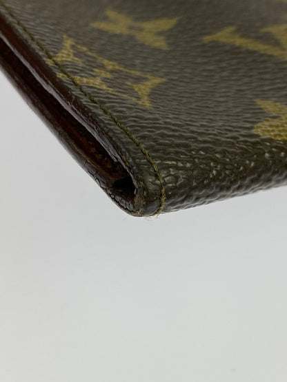 【中古品】【メンズ/レディース】 LOUIS VUITTON ルイ・ヴィトン モノグラム ポルトサークルバイフォールド M61820 MI9002 二つ折り 長財布 ウォレット 179-250728-em-35-min カラー：ブラウン（モノグラム） 万代Net店