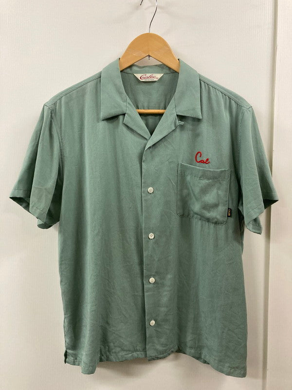 【中古品】【メンズ】 CALEE キャリー CALEE SUPPLY CO. サプライ コー 鷹 刺繍 RAYON S S SHIRT レーヨン 半袖 シャツ メンズ トップス 142-250725-em-07-min サイズ：L カラー：オリーブグリーン 万代Net店