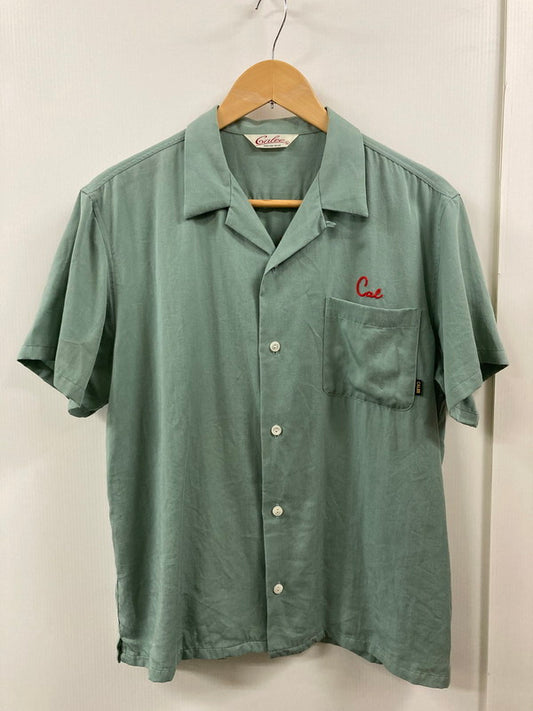 【中古品】【メンズ】 CALEE キャリー CALEE SUPPLY CO. サプライ コー 鷹 刺繍 RAYON S S SHIRT レーヨン 半袖 シャツ メンズ トップス 142-250725-em-07-min サイズ：L カラー：オリーブグリーン 万代Net店