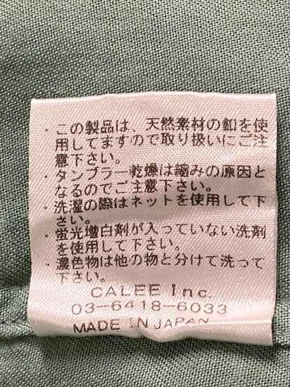 【中古品】【メンズ】 CALEE キャリー CALEE SUPPLY CO. サプライ コー 鷹 刺繍 RAYON S S SHIRT レーヨン 半袖 シャツ メンズ トップス 142-250725-em-07-min サイズ：L カラー：オリーブグリーン 万代Net店