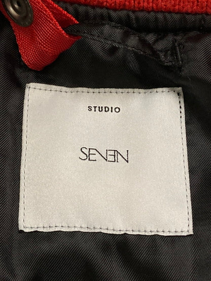 【中古品】【メンズ】 STUDIO SEVEN スタジオ セブン フライトジャケット 70863642 メンズ アウター 142-250801-em-02-min サイズ：M カラー：レッド 万代Net店