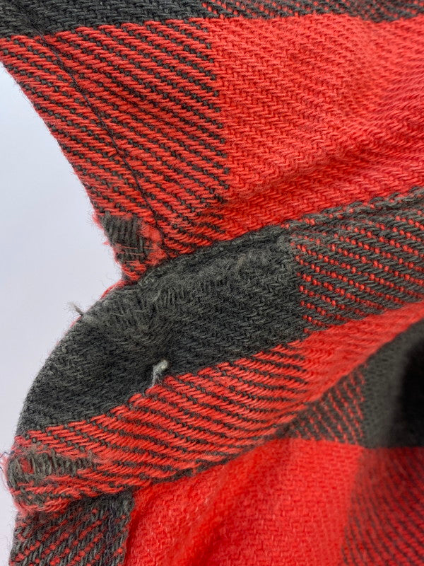 【現状渡し品】【メンズ】 FIVE BROTHER ファイブブラザー BUFFALO CHECK FLANNEL L S SHIRT チェックシャツ トップス 146-250727-ks-15-min サイズ：M カラー：ブラック/レッド 万代Net店