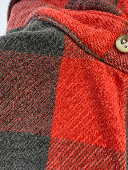 【現状渡し品】【メンズ】 FIVE BROTHER ファイブブラザー BUFFALO CHECK FLANNEL L S SHIRT チェックシャツ トップス 146-250727-ks-15-min サイズ：M カラー：ブラック/レッド 万代Net店