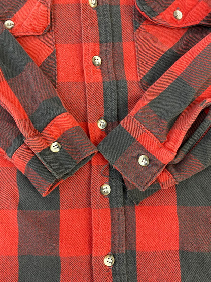 【現状渡し品】【メンズ】 FIVE BROTHER ファイブブラザー BUFFALO CHECK FLANNEL L S SHIRT チェックシャツ トップス 146-250727-ks-15-min サイズ：M カラー：ブラック/レッド 万代Net店