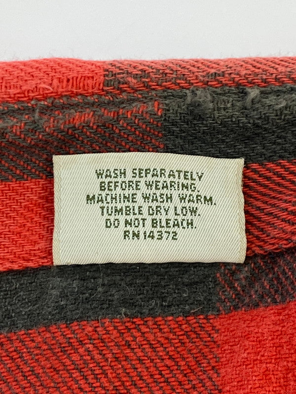 【現状渡し品】【メンズ】 FIVE BROTHER ファイブブラザー BUFFALO CHECK FLANNEL L S SHIRT チェックシャツ トップス 146-250727-ks-15-min サイズ：M カラー：ブラック/レッド 万代Net店