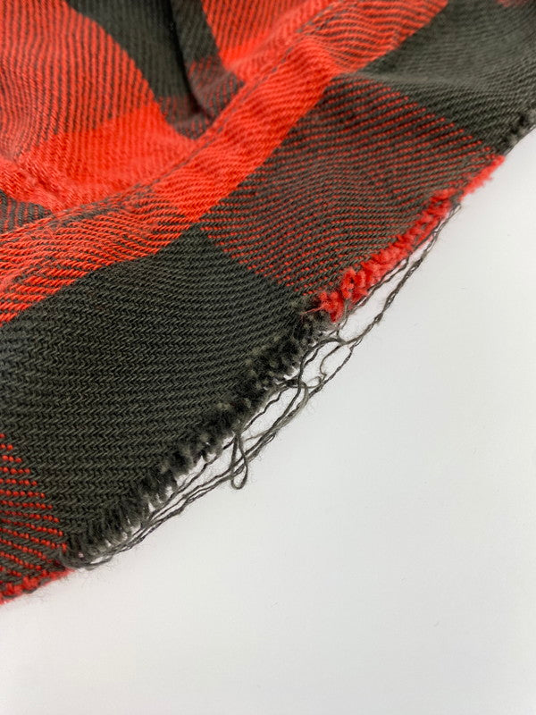 【現状渡し品】【メンズ】 FIVE BROTHER ファイブブラザー BUFFALO CHECK FLANNEL L S SHIRT チェックシャツ トップス 146-250727-ks-15-min サイズ：M カラー：ブラック/レッド 万代Net店