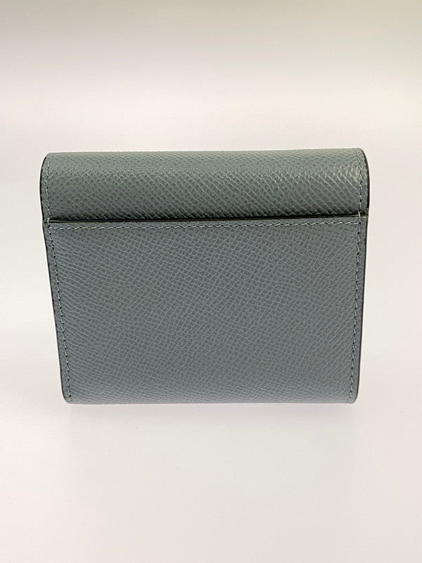【中古品】【レディース】 Christian Dior クリスチャンディオール ロータスウォレット 三つ折り財布 181-250803-AS-26-min カラー：ブルーグレー 万代Net店