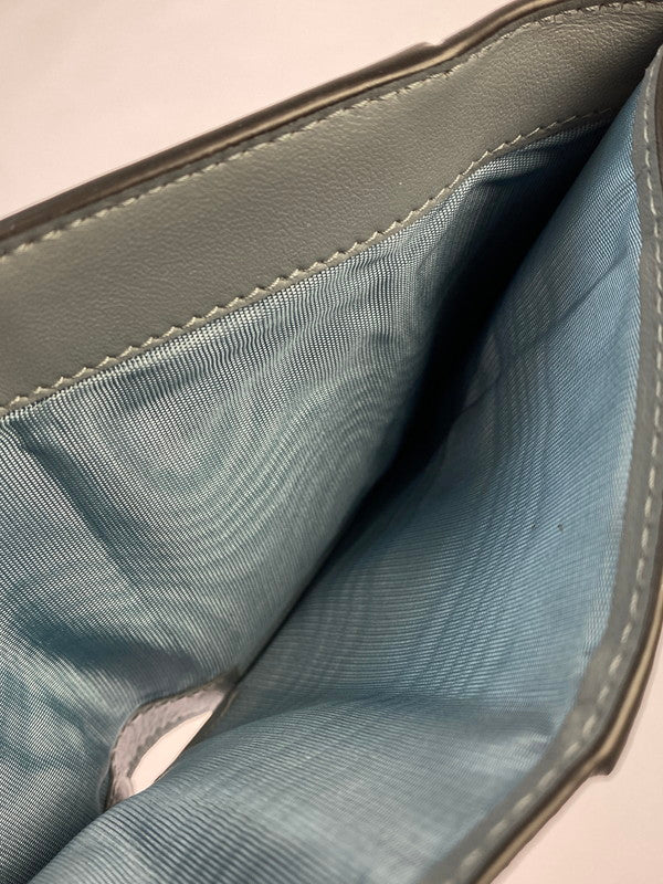 【中古品】【レディース】 Christian Dior クリスチャンディオール ロータスウォレット 三つ折り財布 181-250803-AS-26-min カラー：ブルーグレー 万代Net店