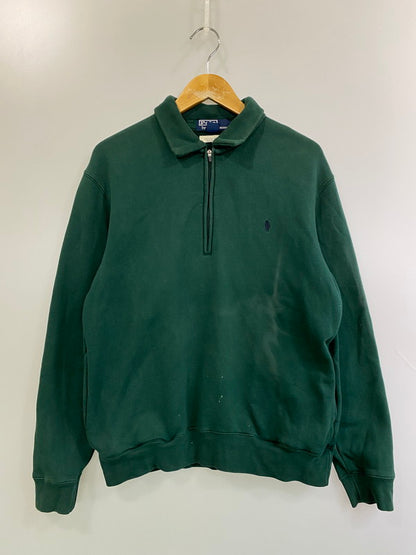【現状渡し品】【メンズ】 POLO RALPH LAUREN ポロ・ラルフローレン 90S HALF ZIP SWEAT ハーフジップスウェット 146-250730-ks-13-min サイズ：S カラー：グリーン 万代Net店