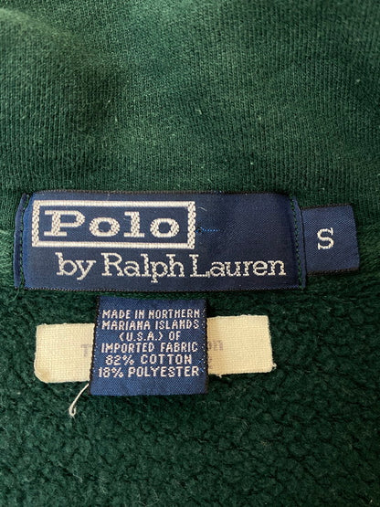【現状渡し品】【メンズ】 POLO RALPH LAUREN ポロ・ラルフローレン 90S HALF ZIP SWEAT ハーフジップスウェット 146-250730-ks-13-min サイズ：S カラー：グリーン 万代Net店