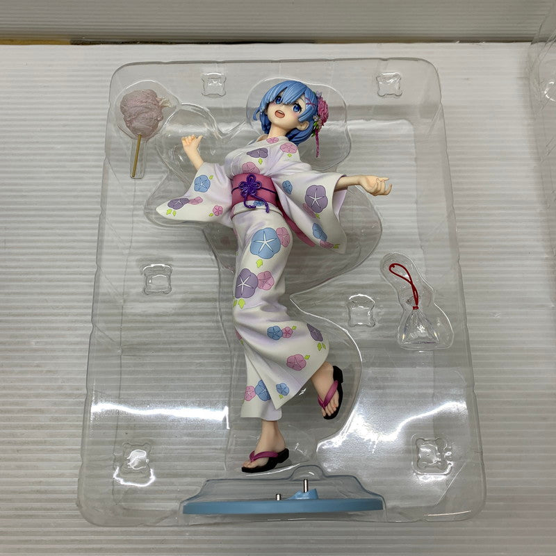 【中古品】 KADOKAWA レム 浴衣Ver. Re：ゼロから始める異世界生活 美少女 フィギュア 053-260407-em-11-min 万代Net店