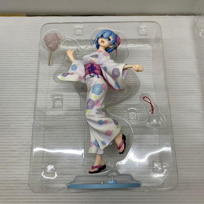 【中古品】 KADOKAWA レム 浴衣Ver. Re：ゼロから始める異世界生活 美少女 フィギュア 053-260407-em-11-min 万代Net店