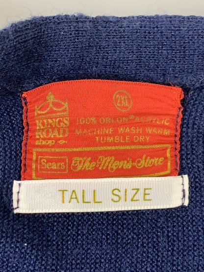 【現状渡し品】【メンズ】 KINGS ROAD SEARS キングスロードシアーズ 70S LS ACRYLIC CARDIGAN アクリルカーディガン 146-250731-AS-43-min サイズ：2XL カラー：ネイビー 万代Net店