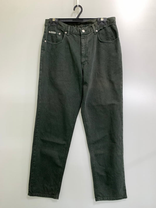【中古品】【メンズ】 Calvin klein Jeans カルバンクラインジーンズ USA製 COTTON PANTS コットンボトムス パンツ 157-250731-AS-38-min サイズ：34 カラー：モスグレー 万代Net店