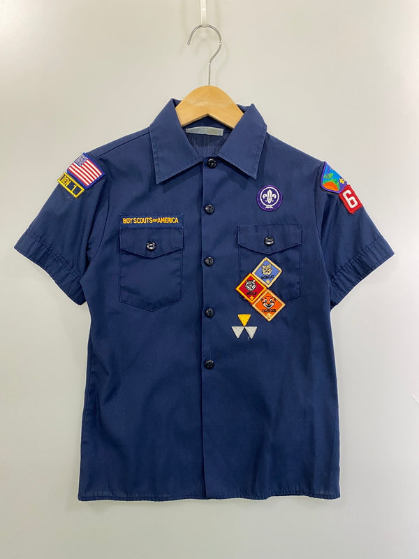 【中古品】【メンズ】 BOY SCOUTS OF AMERICA ボーイスカウト オブ アメリカ BOY SCOUTS SHIRT ボーイスカウト シャツ トップス 146-260626-jt-06-min サイズ：Ｍ カラー：ネイビー 万代Net店
