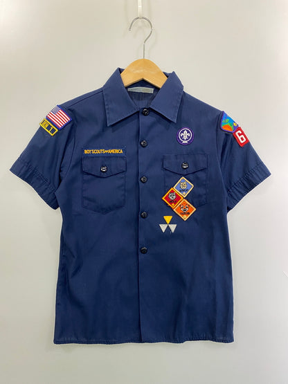 【中古品】【メンズ】 BOY SCOUTS OF AMERICA ボーイスカウト オブ アメリカ BOY SCOUTS SHIRT ボーイスカウト シャツ トップス 146-260626-jt-06-min サイズ：Ｍ カラー：ネイビー 万代Net店