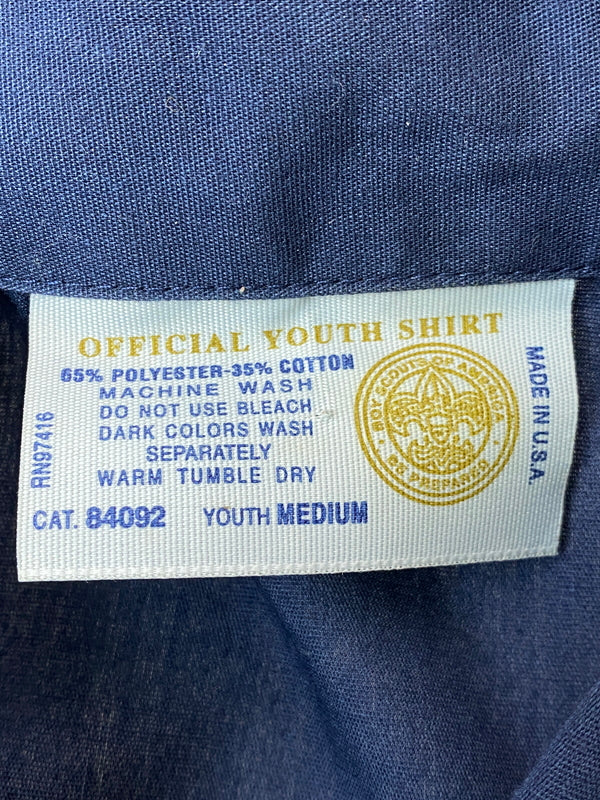 【中古品】【メンズ】 BOY SCOUTS OF AMERICA ボーイスカウト オブ アメリカ BOY SCOUTS SHIRT ボーイスカウト シャツ トップス 146-260626-jt-06-min サイズ：Ｍ カラー：ネイビー 万代Net店