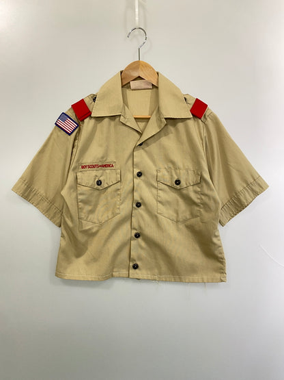 【現状渡し品】【メンズ】 BOY SCOUTS OF AMERICA ボーイスカウト オブ アメリカ BOY SCOUTS SHIRT ボーイスカウト シャツ トップス 146-260626-jt-13-min サイズ：SM カラー：ベージュ系 万代Net店