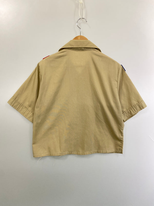 【現状渡し品】【メンズ】 BOY SCOUTS OF AMERICA ボーイスカウト オブ アメリカ BOY SCOUTS SHIRT ボーイスカウト シャツ トップス 146-260626-jt-13-min サイズ：SM カラー：ベージュ系 万代Net店