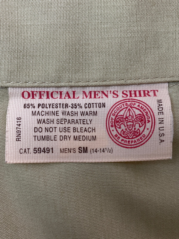 【現状渡し品】【メンズ】 BOY SCOUTS OF AMERICA ボーイスカウト オブ アメリカ BOY SCOUTS SHIRT ボーイスカウト シャツ トップス 146-260626-jt-13-min サイズ：SM カラー：ベージュ系 万代Net店