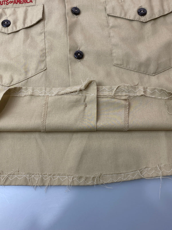 【現状渡し品】【メンズ】 BOY SCOUTS OF AMERICA ボーイスカウト オブ アメリカ BOY SCOUTS SHIRT ボーイスカウト シャツ トップス 146-260626-jt-13-min サイズ：SM カラー：ベージュ系 万代Net店
