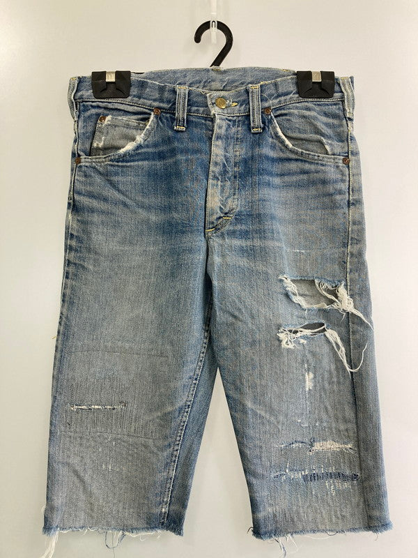 【現状渡し品】【メンズ】 Lee リー 60-70'S LEENS DENIM PANTS デニムパンツ ハーフパンツ ボトムス カットオフ 157-250729-AS-23-min カラー：ライトインディゴ 万代Net店