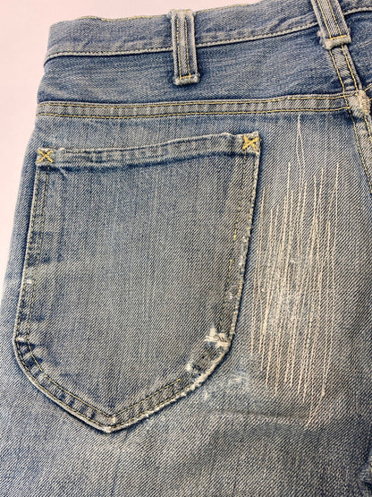 【現状渡し品】【メンズ】 Lee リー 60-70'S LEENS DENIM PANTS デニムパンツ ハーフパンツ ボトムス カットオフ 157-250729-AS-23-min カラー：ライトインディゴ 万代Net店