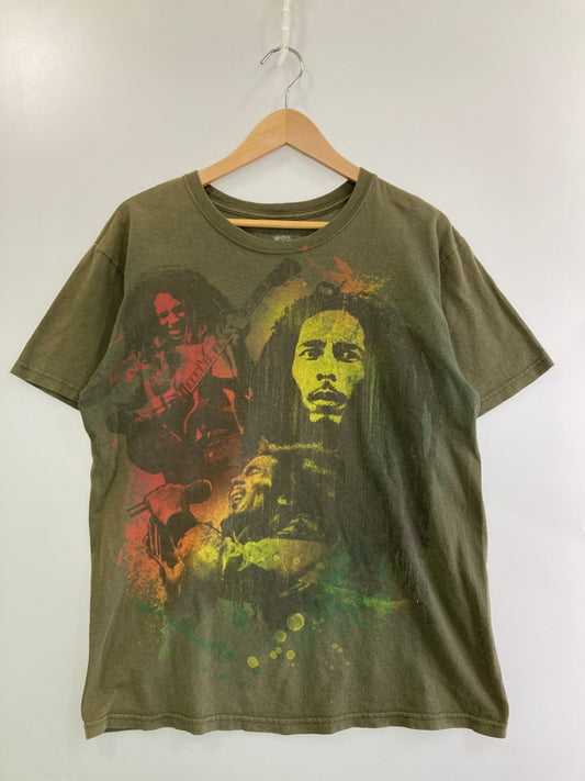 【中古品】【メンズ】 BOB MARLEY ボブ・マーリー 大判 PRINT TEE ショートスリーブ 146-250729-AS-15-min サイズ：M カラー：カーキ 万代Net店