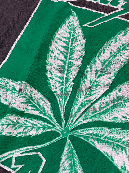 【現状渡し品】【メンズ】 LEGALIZE TODAY MARIJUANA PRINT TEE ショートスリーブ Caribbean dreamタグ 146-250729-AS-18-min サイズ：XL カラー：ブラック 万代Net店