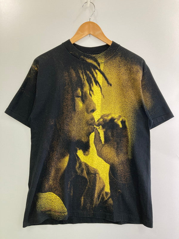 【中古品】【メンズ】 ALL SPORTS オールスポーツ 90'S BOB MARLEY PRINT TEE ショートスリーブ 146-250729-AS-16-min サイズ：L カラー：ブラック 万代Net店