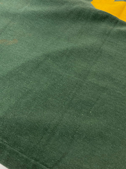 【中古品】【メンズ】 Champion チャンピオン 70'S FOOTBALL TEE SOUTH CATHOLIC ショートスリーブ 146-250729-AS-4-min サイズ：L カラー：グリーン/イエロー 万代Net店