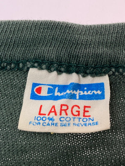 【中古品】【メンズ】 Champion チャンピオン 70'S FOOTBALL TEE SOUTH CATHOLIC ショートスリーブ 146-250729-AS-4-min サイズ：L カラー：グリーン/イエロー 万代Net店