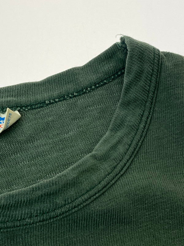 【中古品】【メンズ】 Champion チャンピオン 70'S FOOTBALL TEE SOUTH CATHOLIC ショートスリーブ 146-250729-AS-4-min サイズ：L カラー：グリーン/イエロー 万代Net店