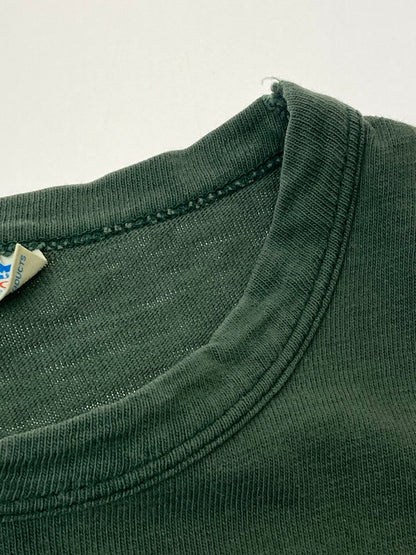 【中古品】【メンズ】 Champion チャンピオン 70'S FOOTBALL TEE SOUTH CATHOLIC ショートスリーブ 146-250729-AS-4-min サイズ：L カラー：グリーン/イエロー 万代Net店